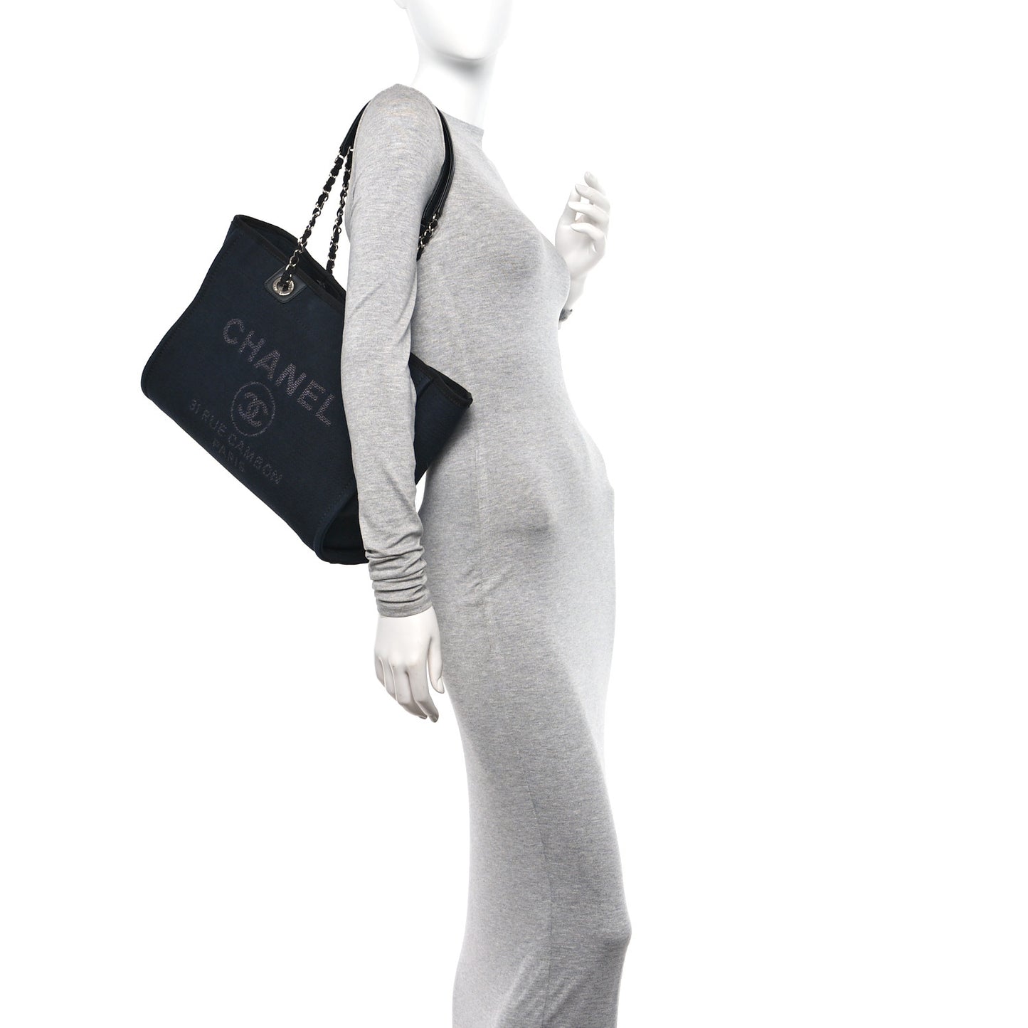 Mixed Fibers Small Deauville Tote Black