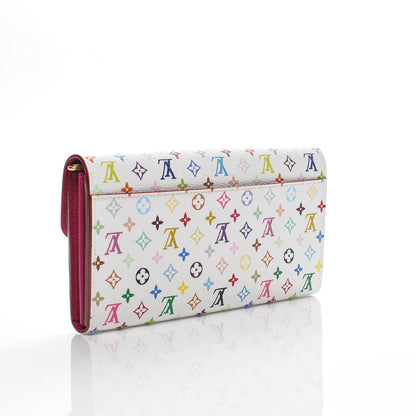 Louis Vuitton Monogram Multicolor Sarah Wallet NM White Eglantine 3 of 6
