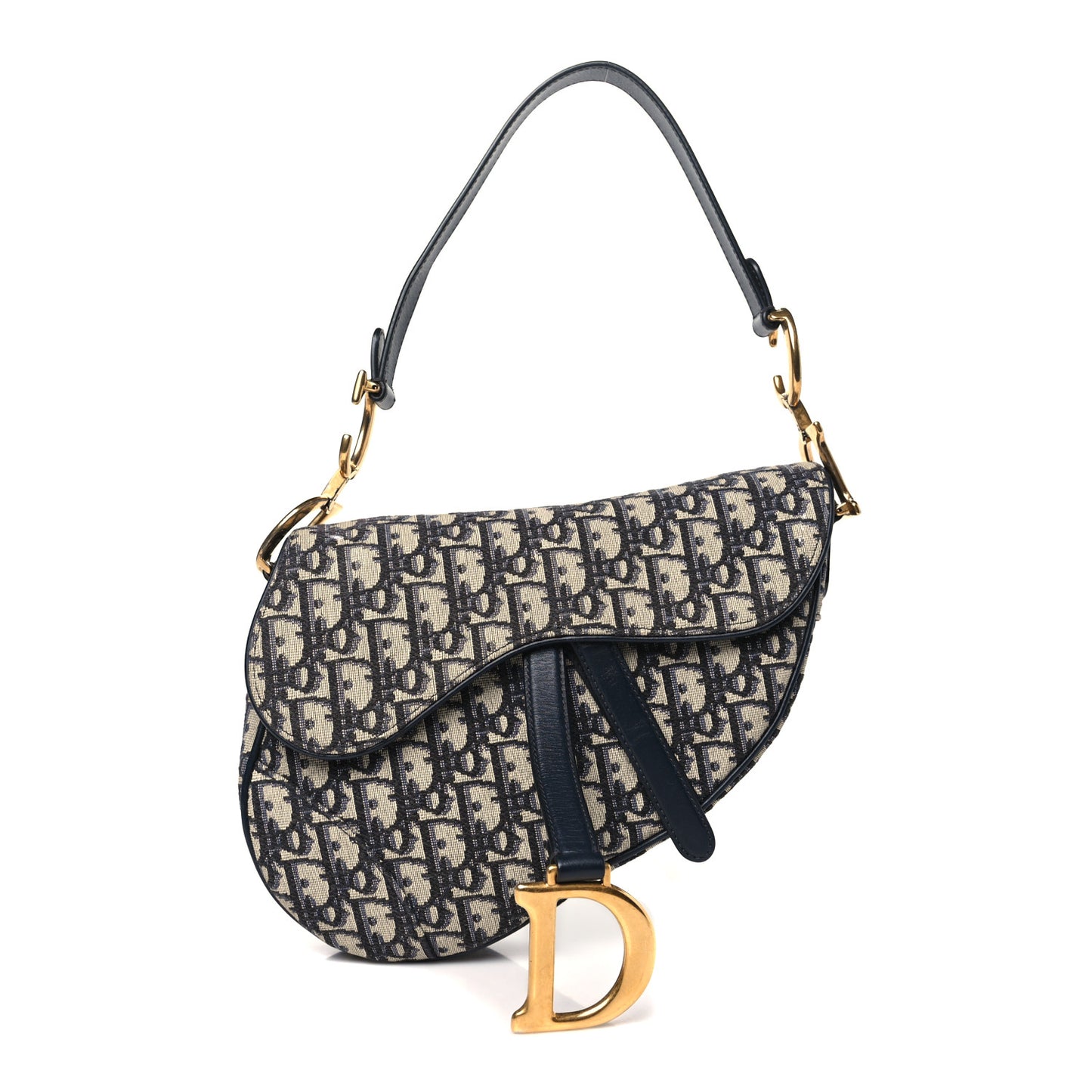 Oblique Saddle Bag Blue