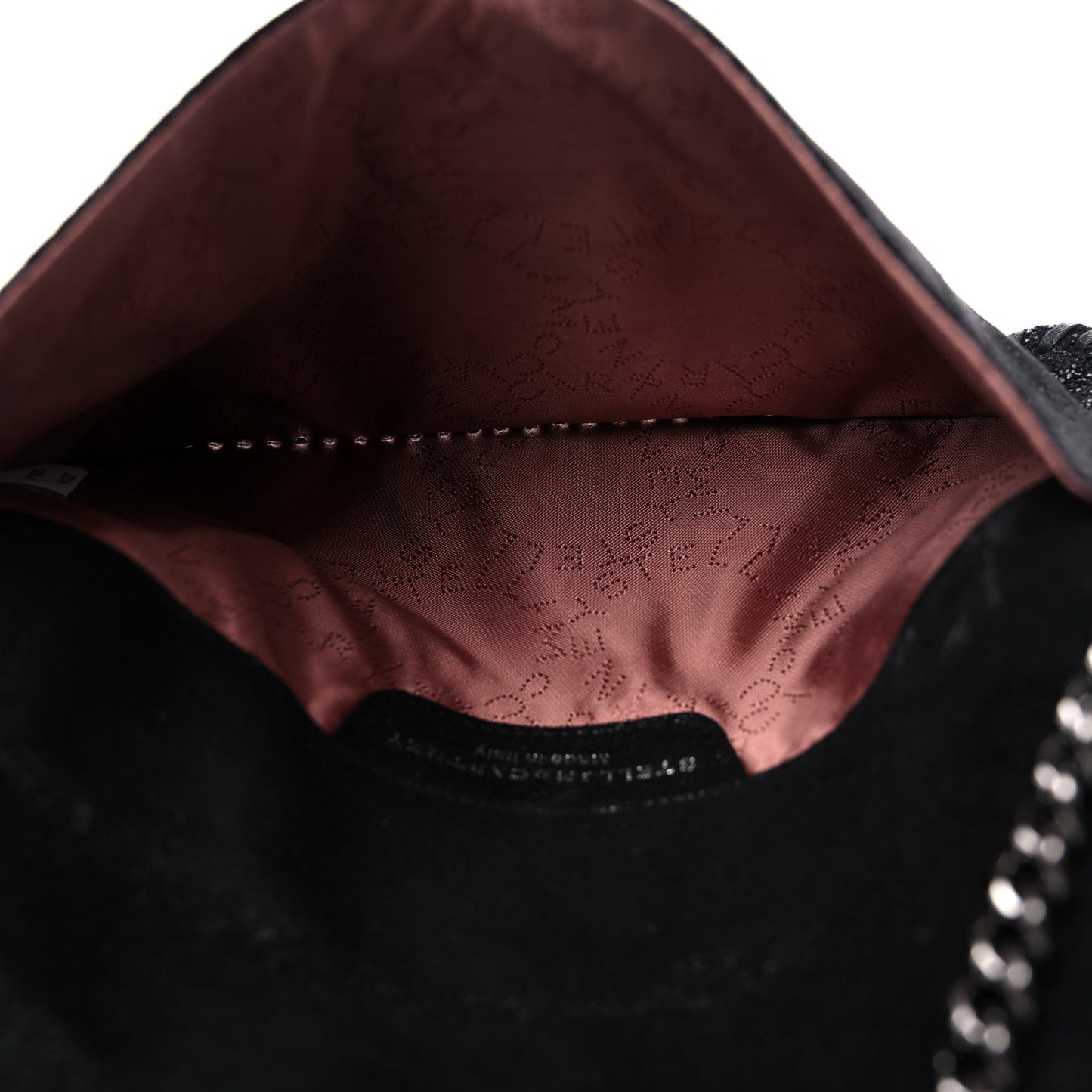 Shaggy Deer Mini Falabella Shoulder Bag Black