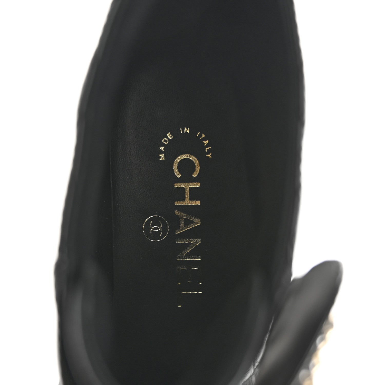 Chanel Shiny Lambskin Quilted Lace Up Combat Boots 37 Black 7 of 11