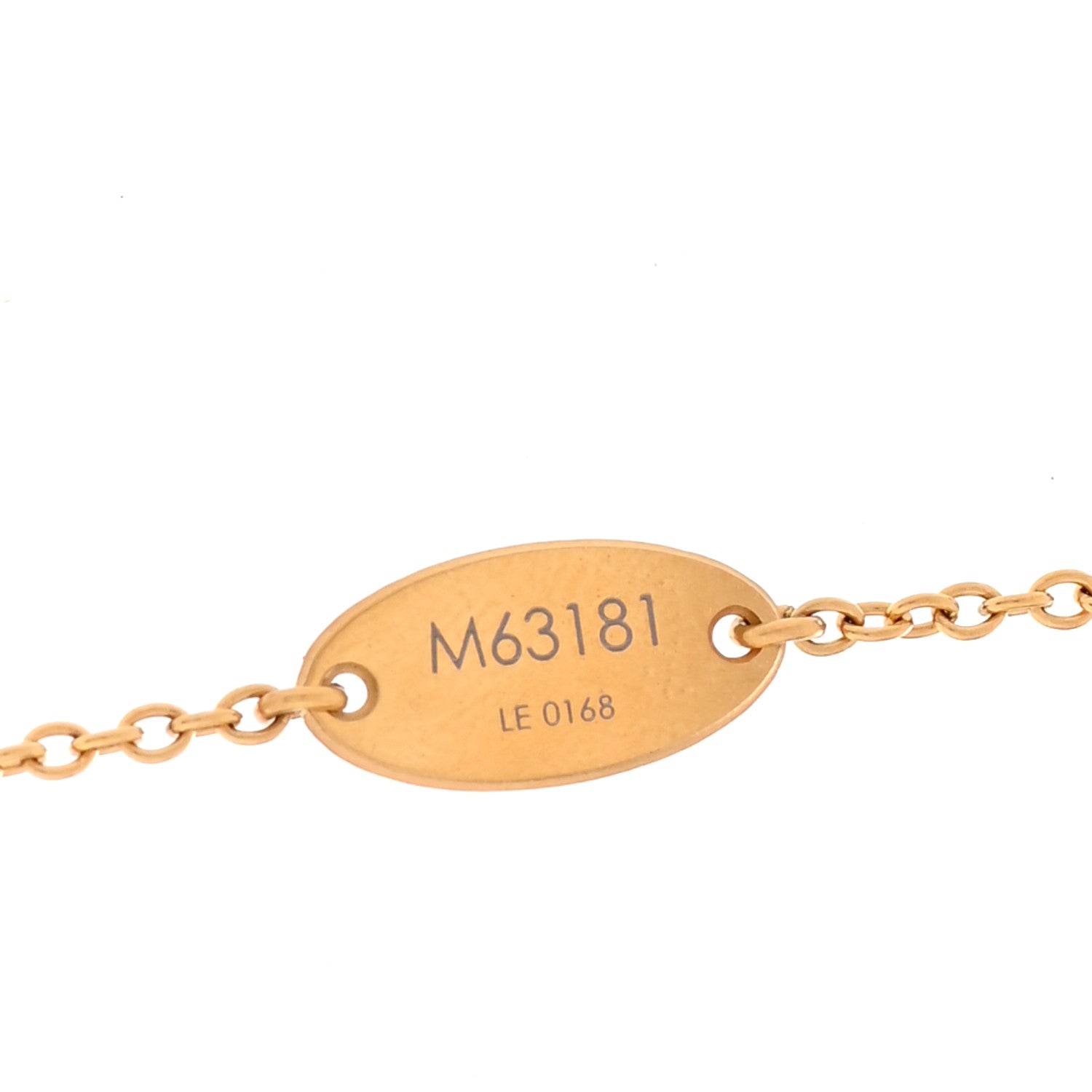 Louis Vuitton Essential Studded V Necklace Gold Black 7 of 7
