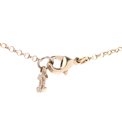 Chanel Resin Crystal CC Heart Necklace Pearly White Gold 5 of 7