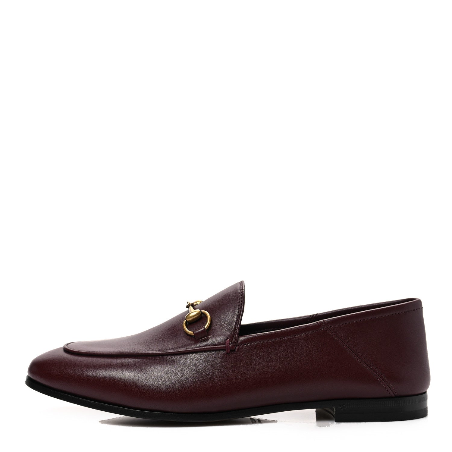 Gucci Lambskin Womens Brixton Horsebit Loafers 39 Vintage Bordeaux 1 of 8