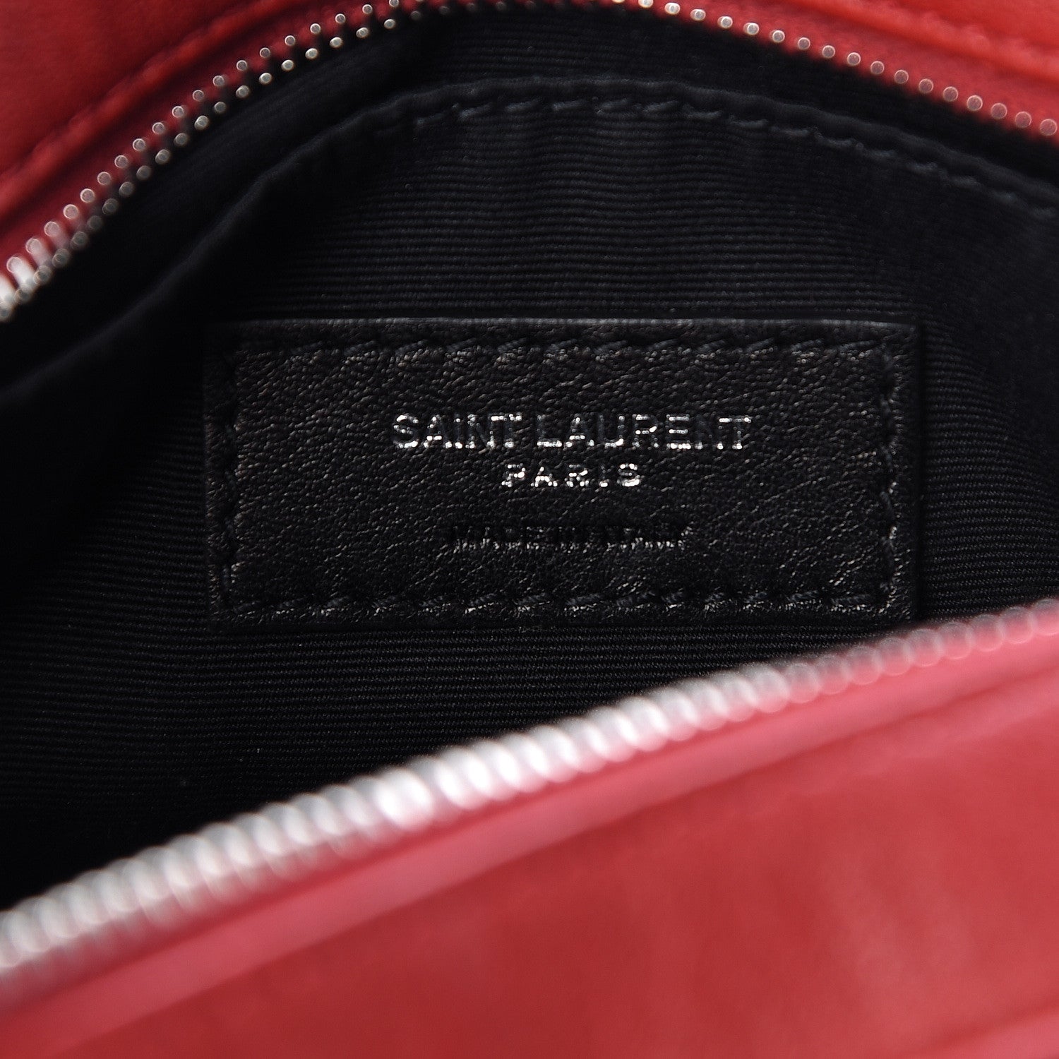 Saint Laurent Lambskin Lou Belt Bag Red 6 of 12