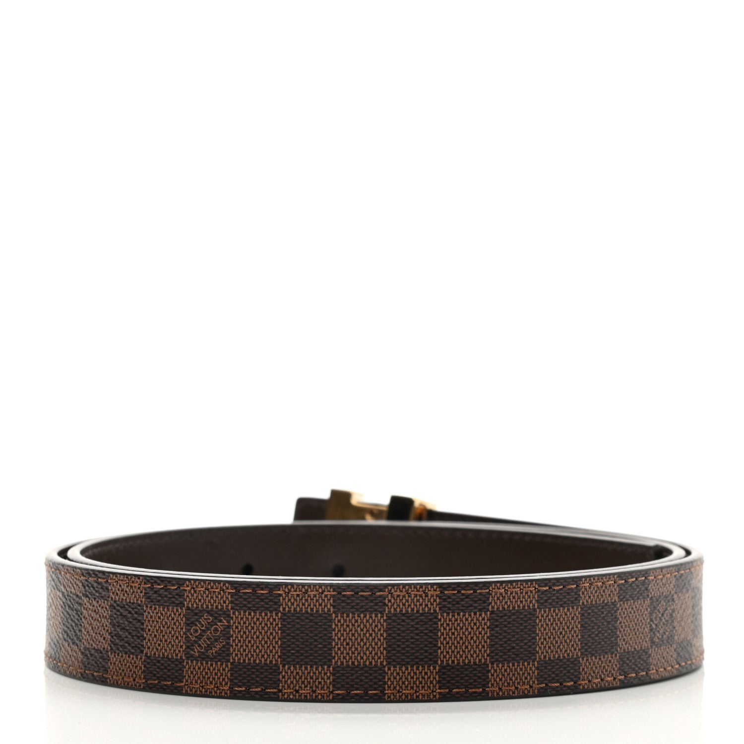 Louis Vuitton Mini Damier Ebene 25mm LV Initiales Belt 85 34 2 of 5