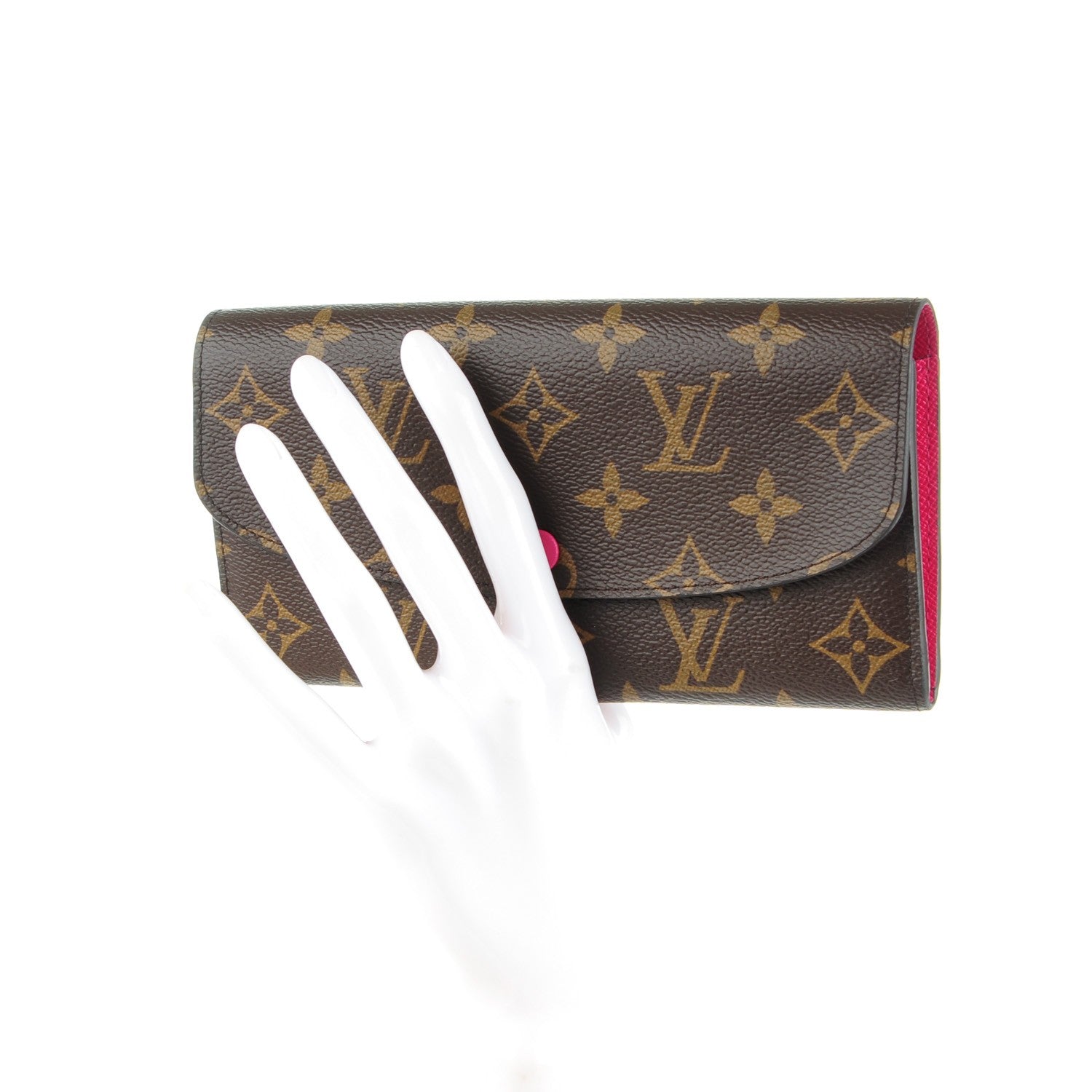 Louis Vuitton Monogram Emilie Wallet Hot Pink 2 of 7