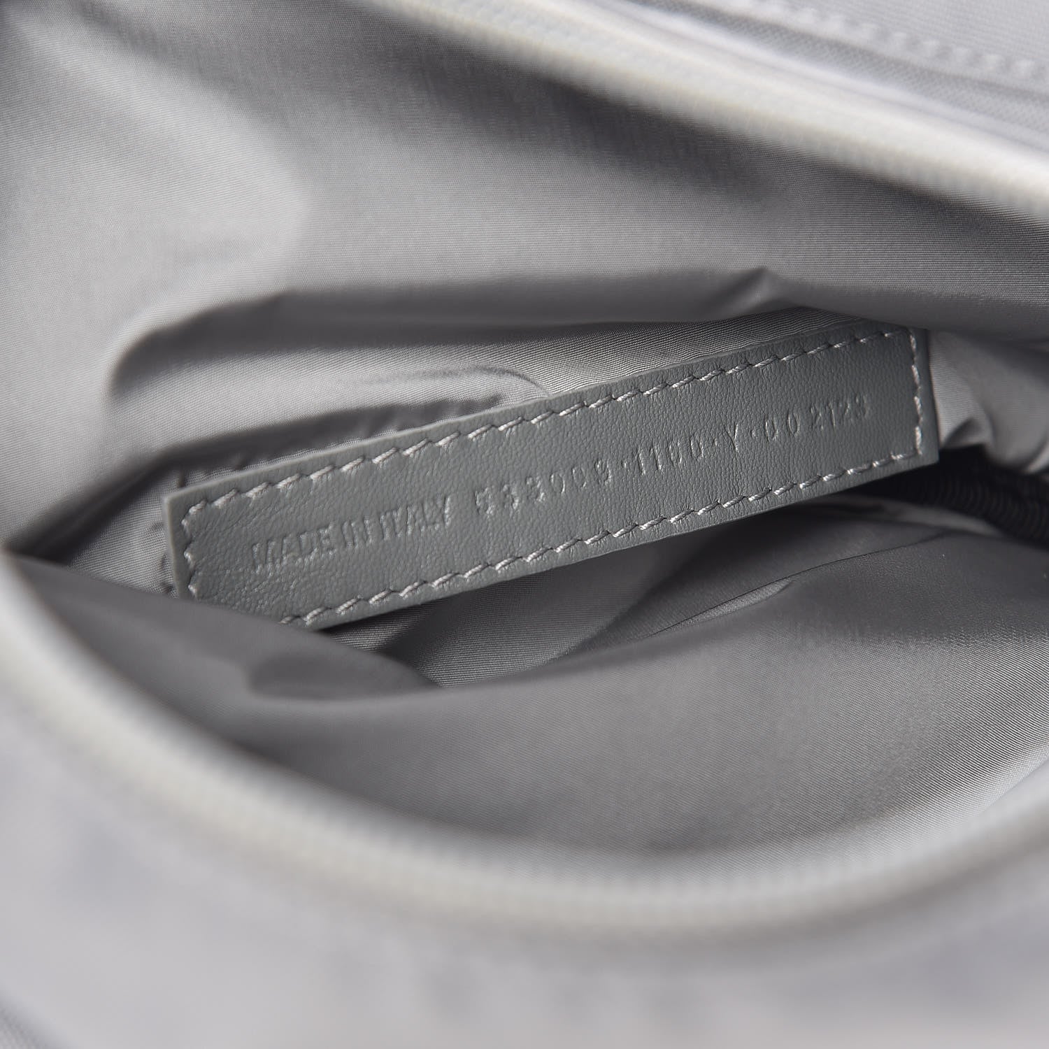 Balenciaga Textured Sport Nylon Logo Embroidered Wheel Beltpack Grey White 7 of 9