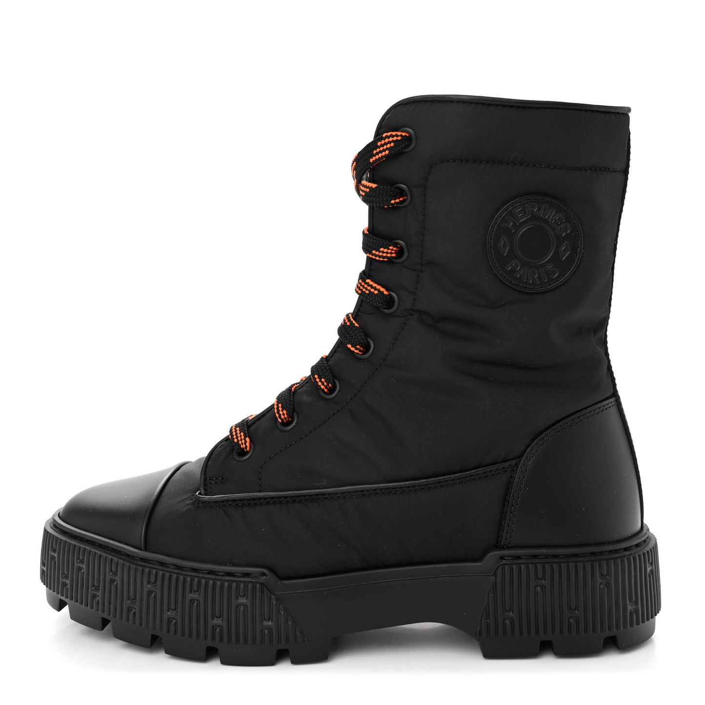 Calfskin Parachute Fresh Ankle Boots 37.5 Black