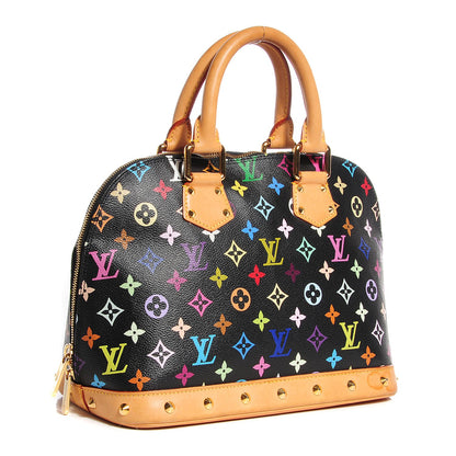 Louis Vuitton Monogram Multicolor Alma Black 3 of 7