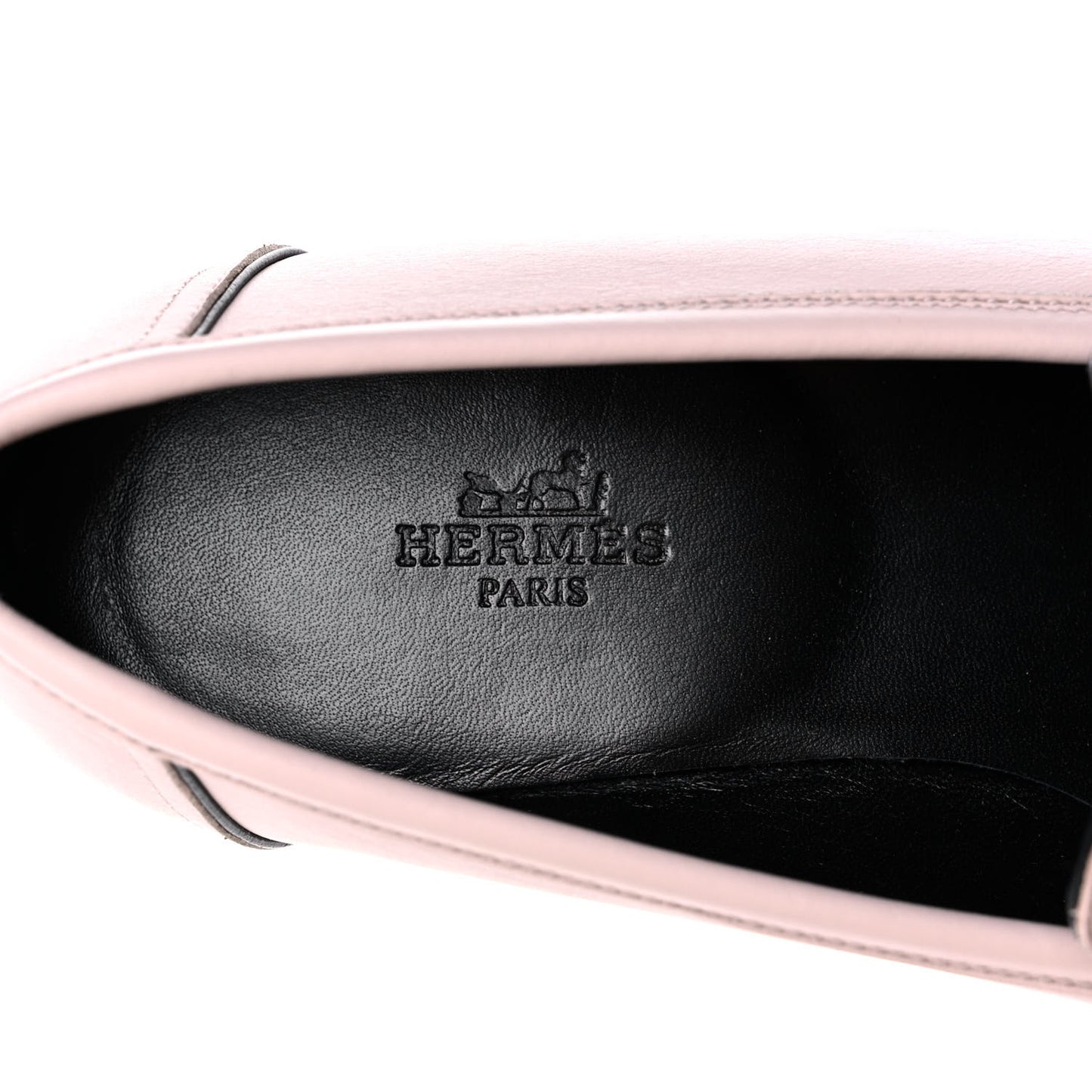 Calfskin Womens Paris Loafers 37.5 Rose Petale