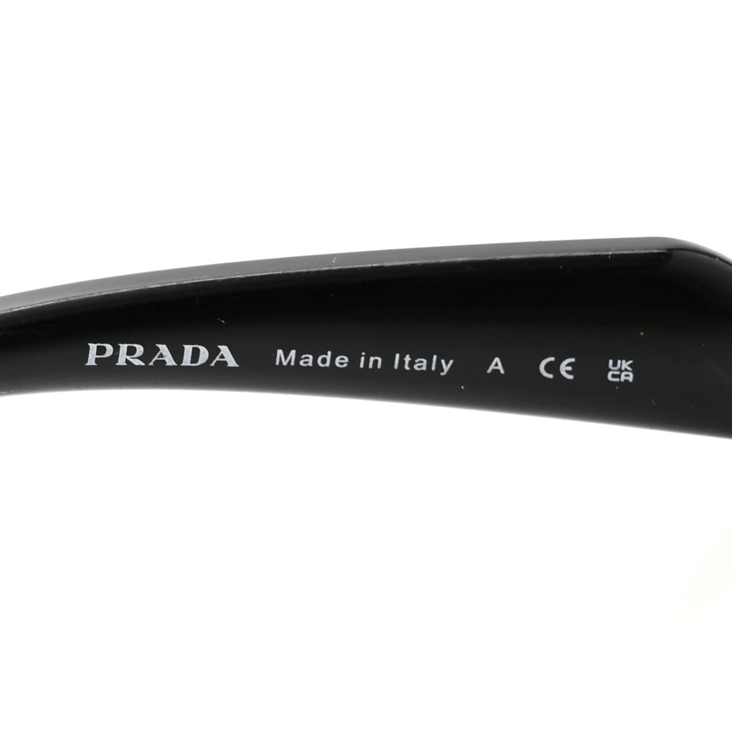Prada Acetate Rimless Sunglasses SPR A24 Black 5 of 8