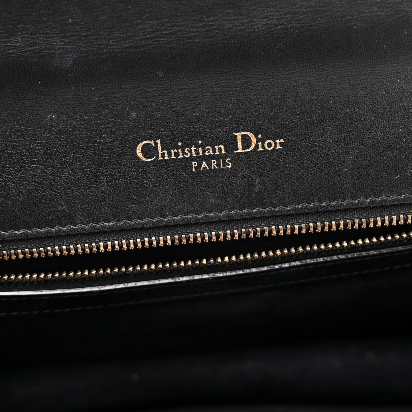 Lambskin Studded Medium Diorama Flap Bag Black