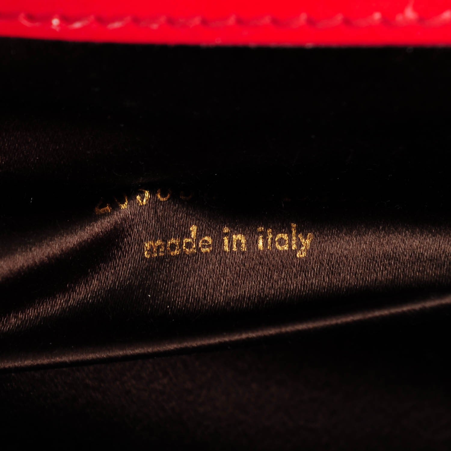 Saint Laurent Textured Patent Monogram Large Belle De Jour Clutch Red 7 of 8