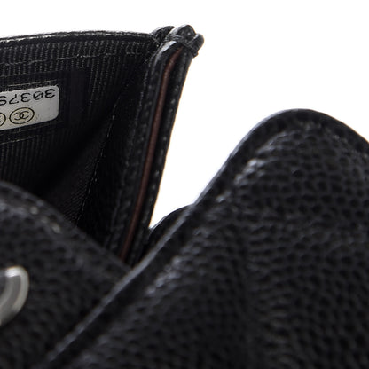 Chanel Caviar Quilted Flap Card Holder On Chain Black 7 of 8
