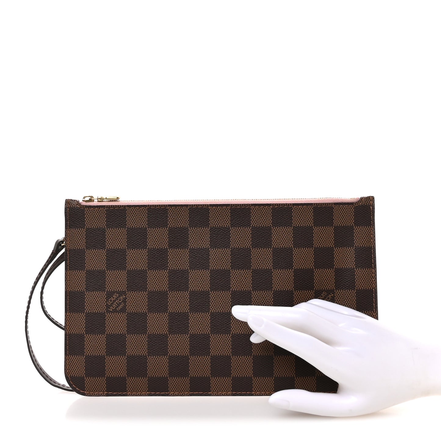 Damier Ebene Neverfull MM GM Pochette Rose Ballerine