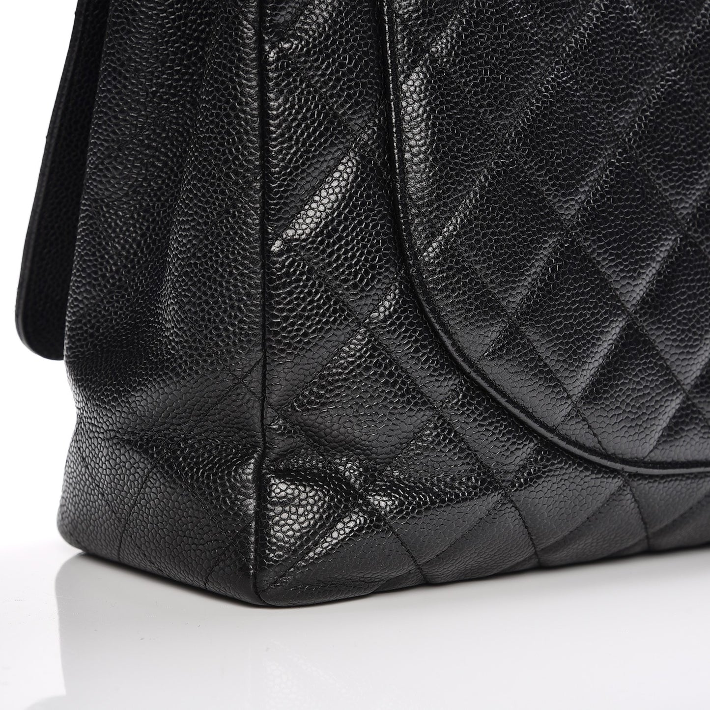 Caviar Quilted Maxi Single Flap Black