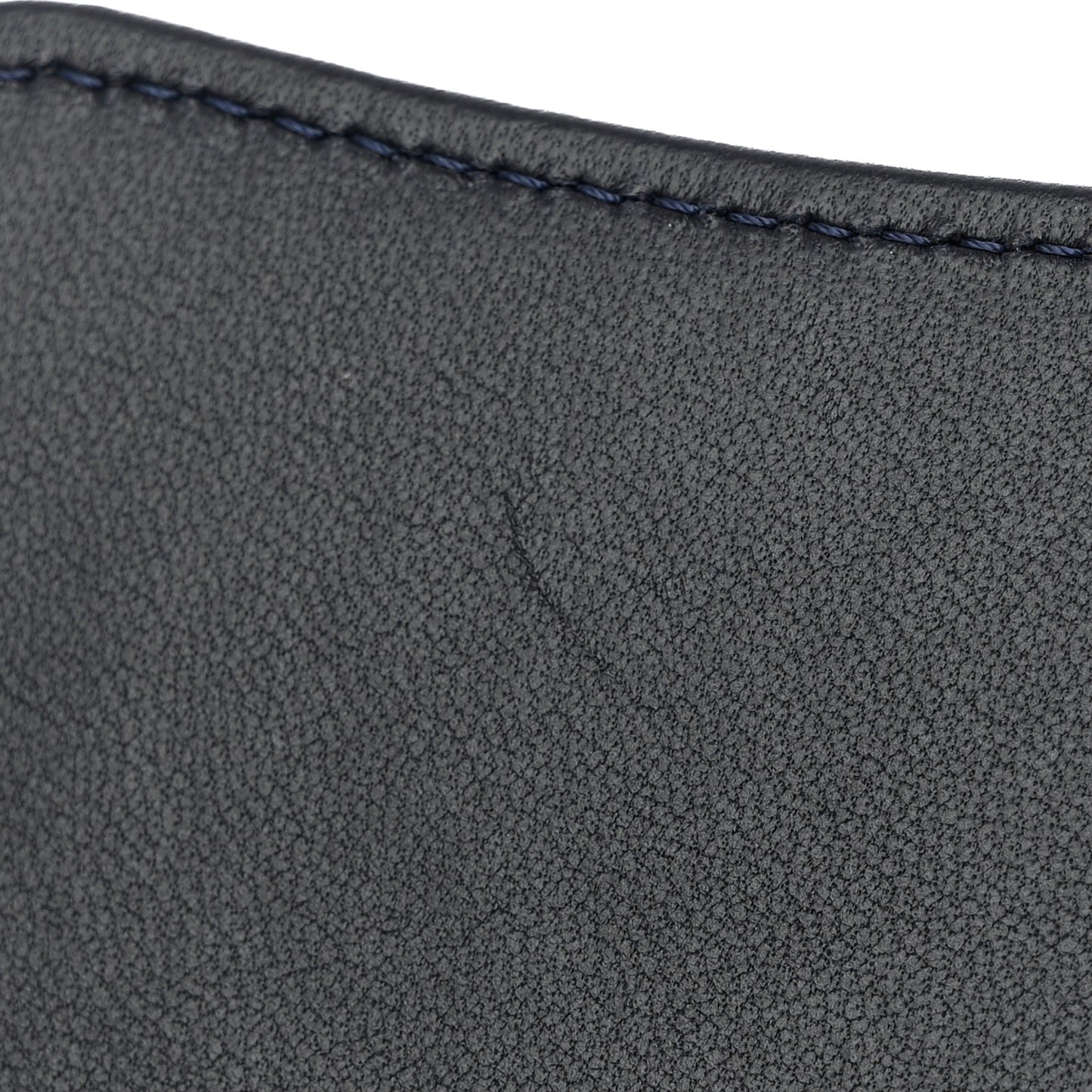 Lambskin Quilted Large Flap Wallet Navy