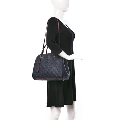 Louis Vuitton Empreinte Montaigne MM Marine Rouge 2 of 8