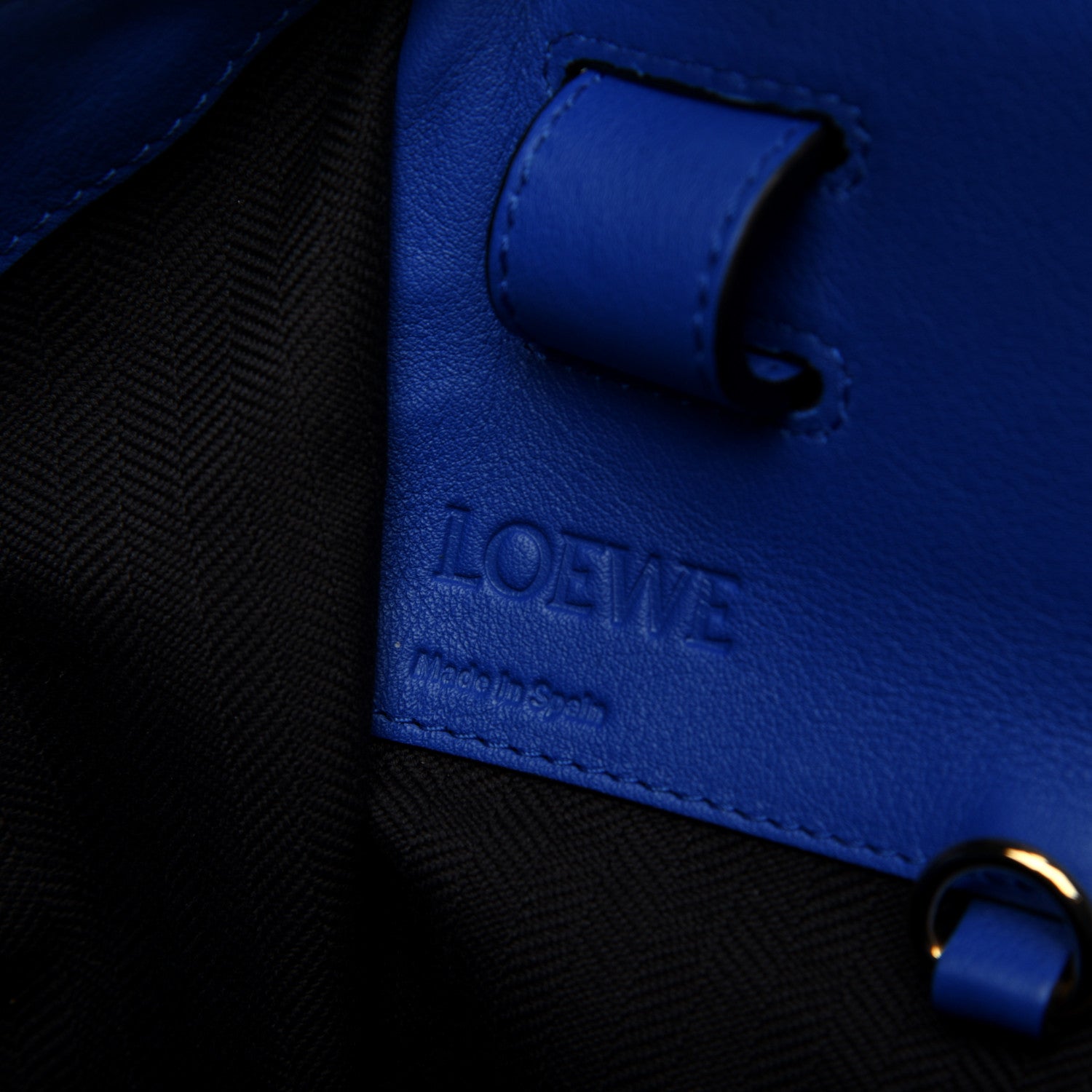 Loewe Calfskin Large Hammock Shoulder Bag Electric Blue 9 of 15