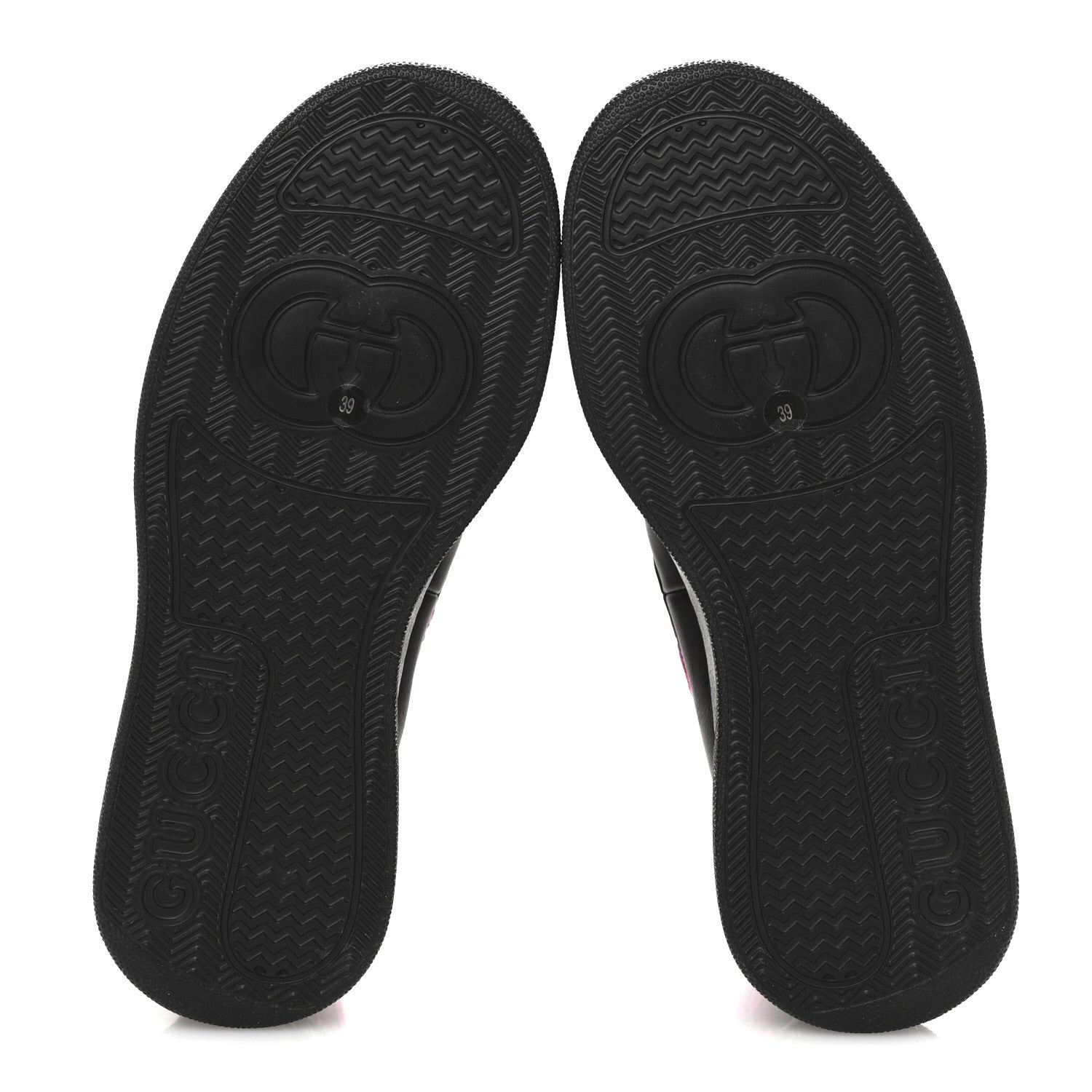 Gucci Dali Soft Calfskin Technical Jersey Knit GG Monogram Ankle Boots 39 Black Fuchsia 6 of 9