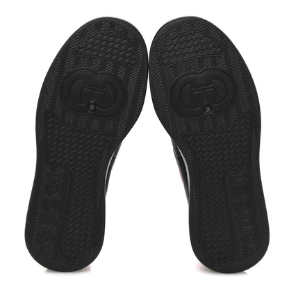 Gucci Dali Soft Calfskin Technical Jersey Knit GG Monogram Ankle Boots 39 Black Fuchsia 6 of 9
