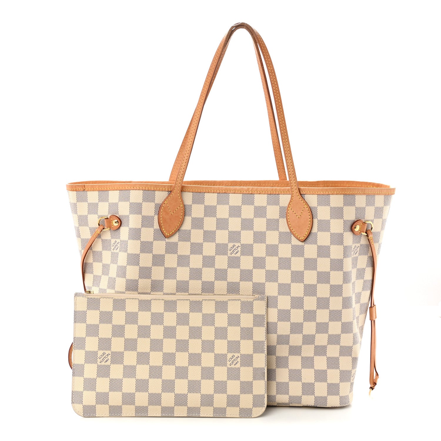 Louis Vuitton Damier Azur Neo Neverfull MM  Rose Ballerine 3 of 13
