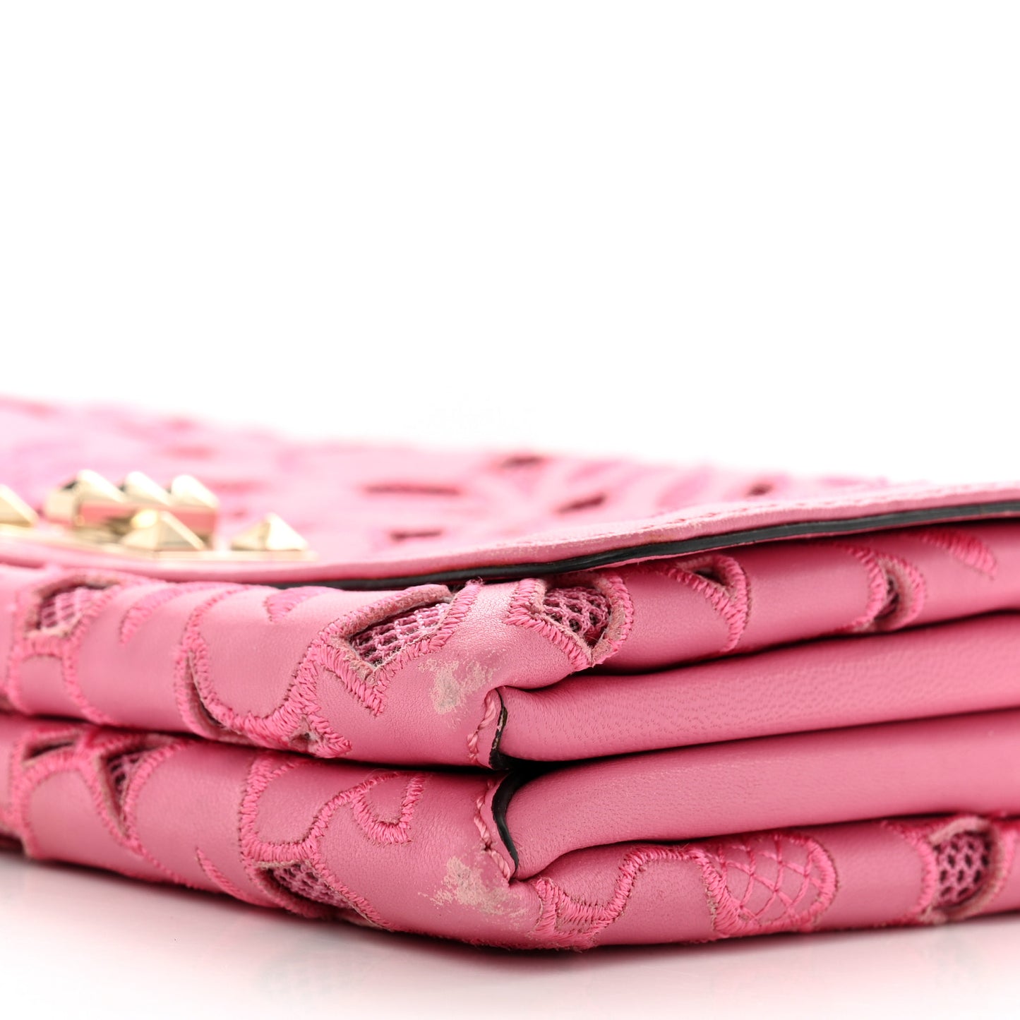 Nappa Lace Girello Flap Pop Fuxia