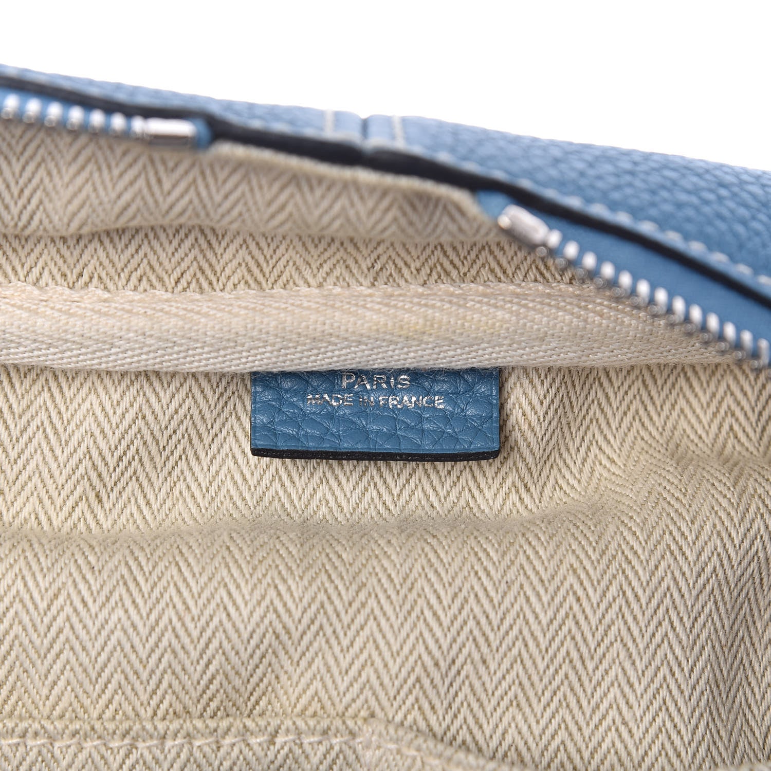 Hermes Taurillon Clemence Victoria II 35 Blue Jean 6 of 10