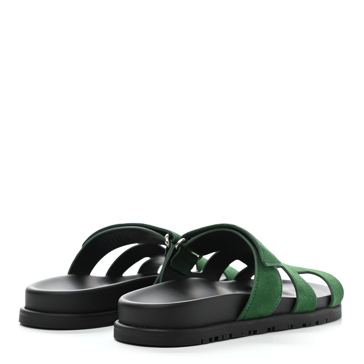 Suede Goatskin Womens Chypre Sandals 36 Vert Electrique
