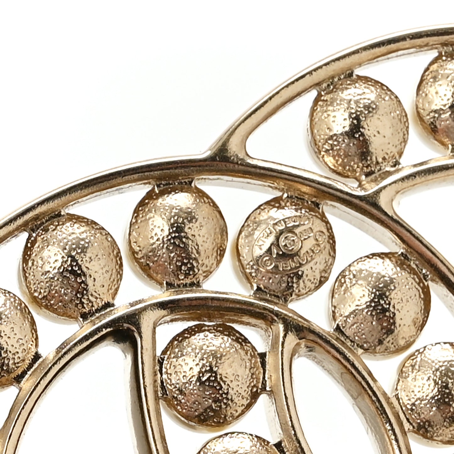 Pearl CC Brooch Light Gold