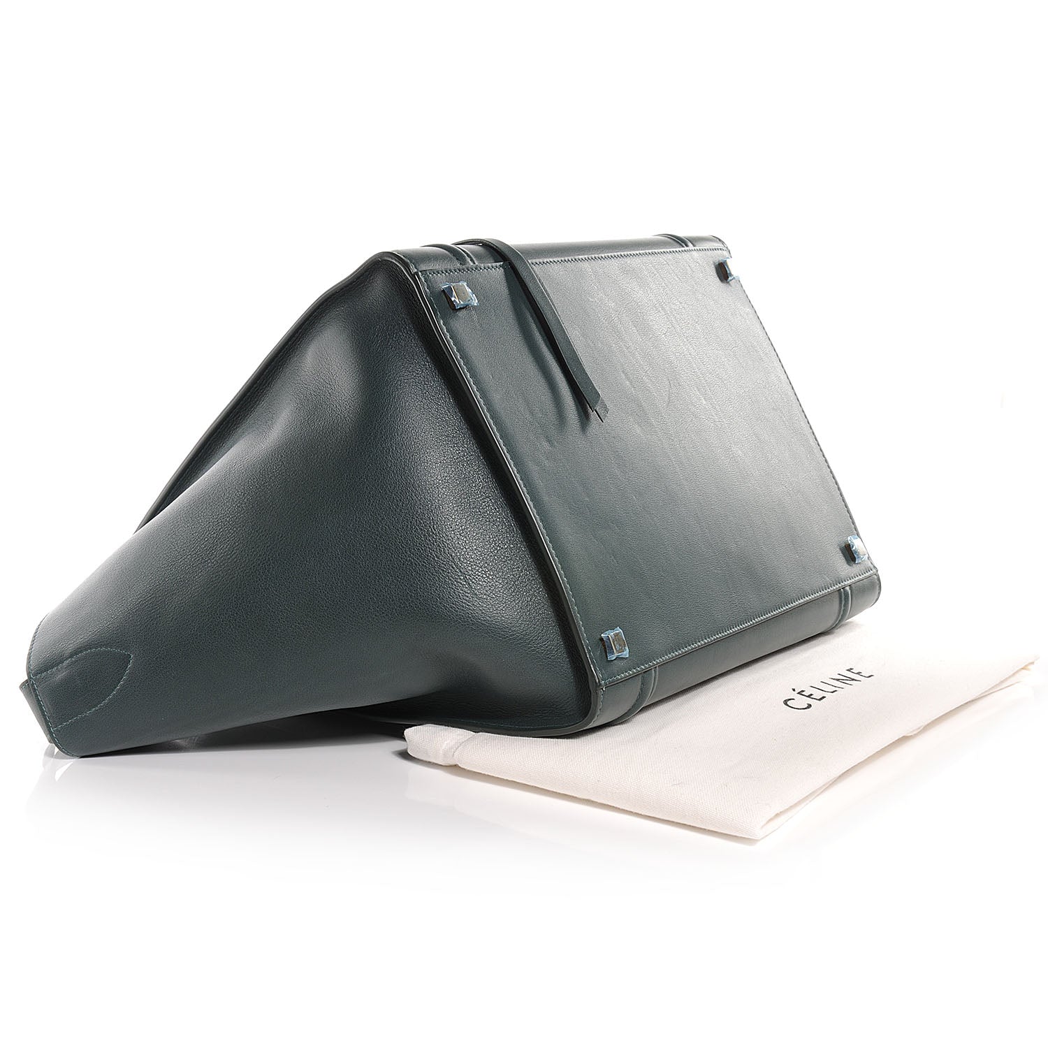 Celine Smooth Calfskin Medium Phantom Luggage Bottle Green 4 of 8