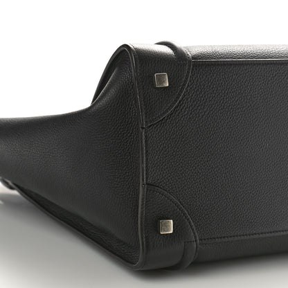 Celine Drummed Calfskin Mini Luggage Black 7 of 8