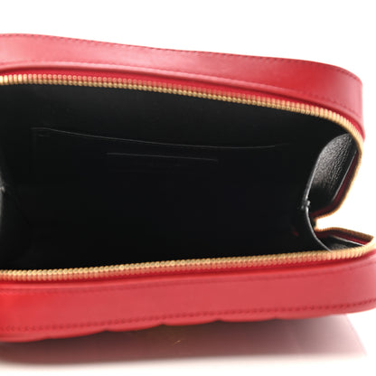 Saint Laurent Lambskin Matelasse Vicky Monogram Belt Bag Eros Red 4 of 6