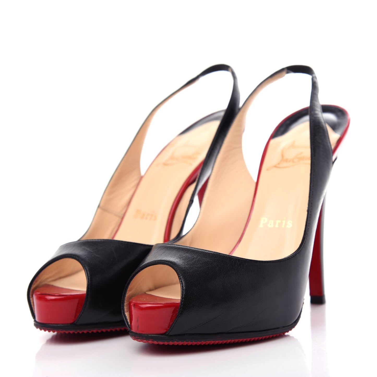Kid No Prive 120 Pumps 35.5 Black Red