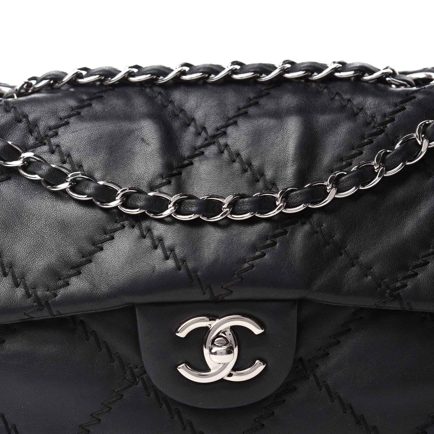 Chanel Lambskin Ultimate Stitch Maxi Flap Black 16 of 16