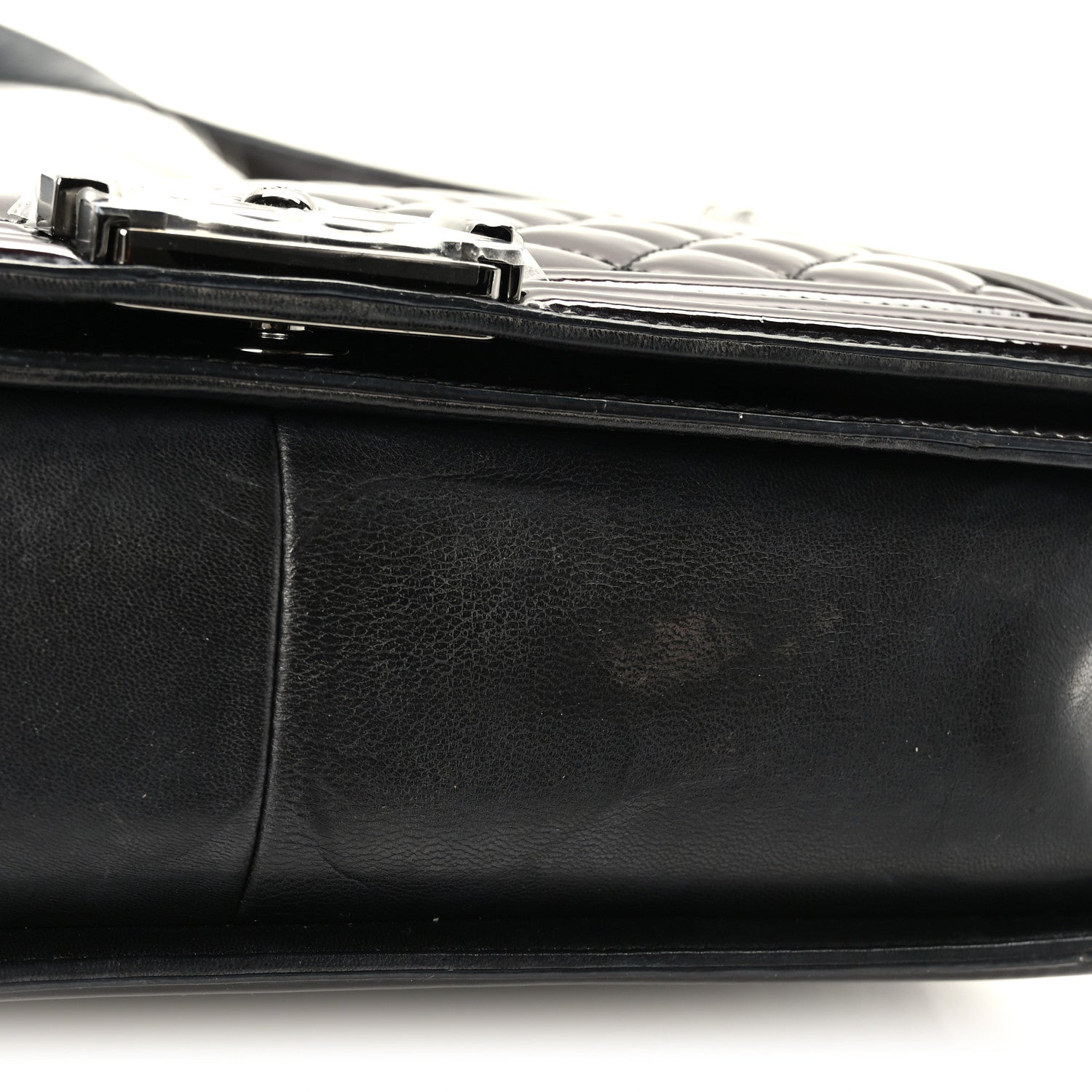 Chanel Patent Quilted Large Boy Flap Black 10 of 11