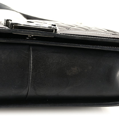 Chanel Patent Quilted Large Boy Flap Black 10 of 11