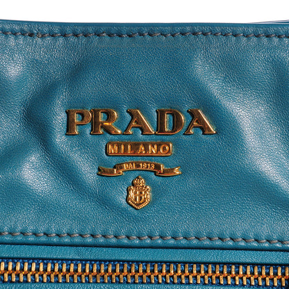 Prada Soft Calf Shopping Tote Turchese 10 of 10