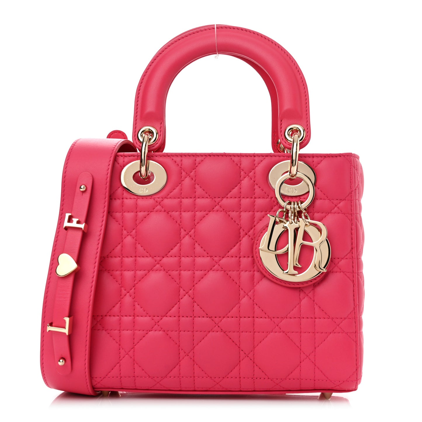Lambskin Cannage Small My ABCDior Lady Dior Fraise