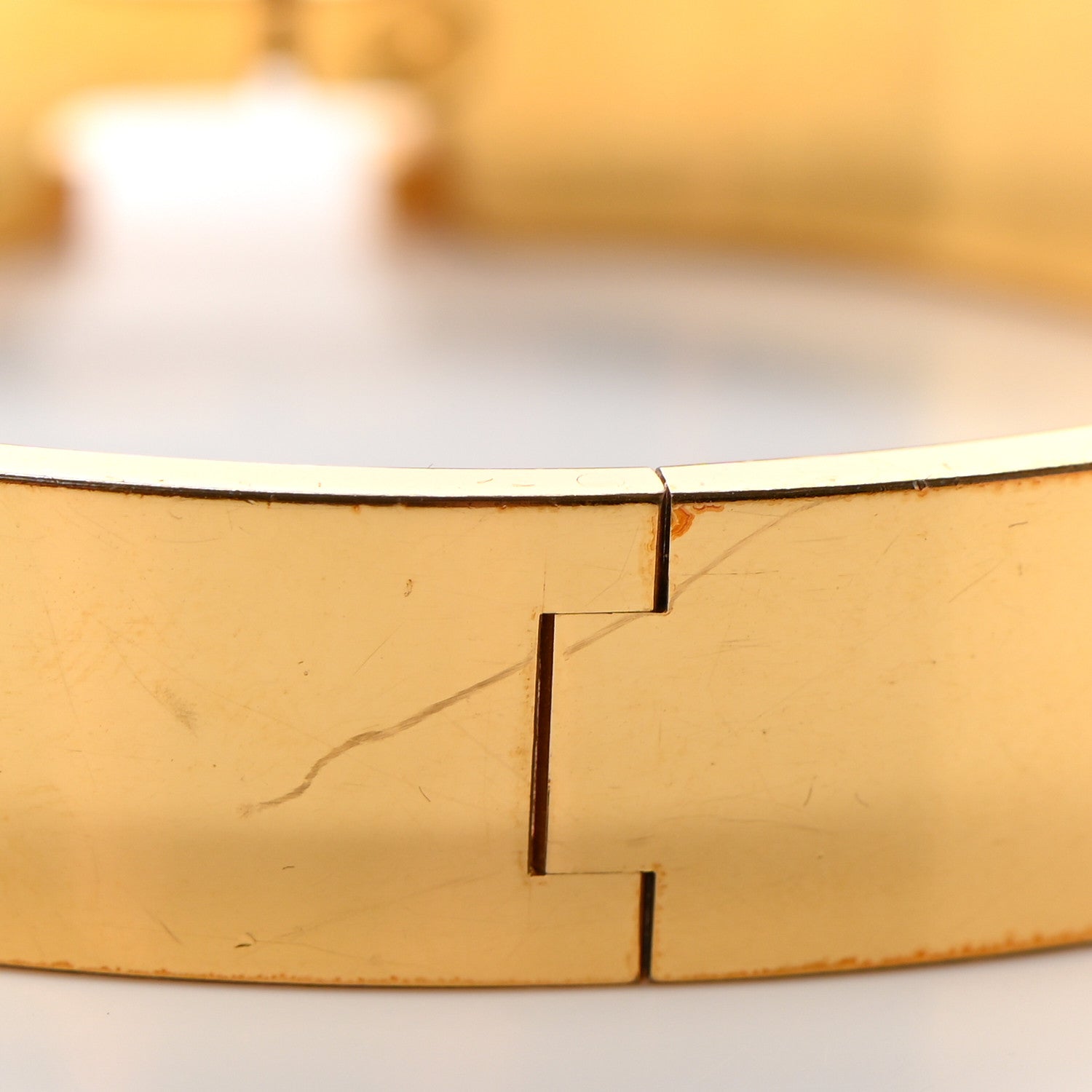 Hermes Enamel Narrow Clic Clac H Bracelet PM Orange 7 of 7