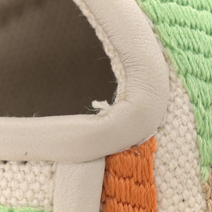 Fendi Canvas Vitello Seta FF Multicolor Embroidered Baguette Grezzo Multicolor Latte 12 of 13