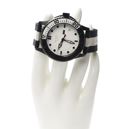 Gucci Stainless Steel Nylon 44mm Sport Quartz Watch Black 2 of 6