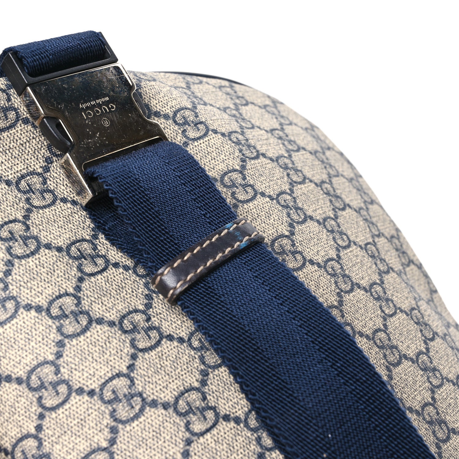 Gucci GG Supreme Monogram Belt Bag Navy 12 of 12