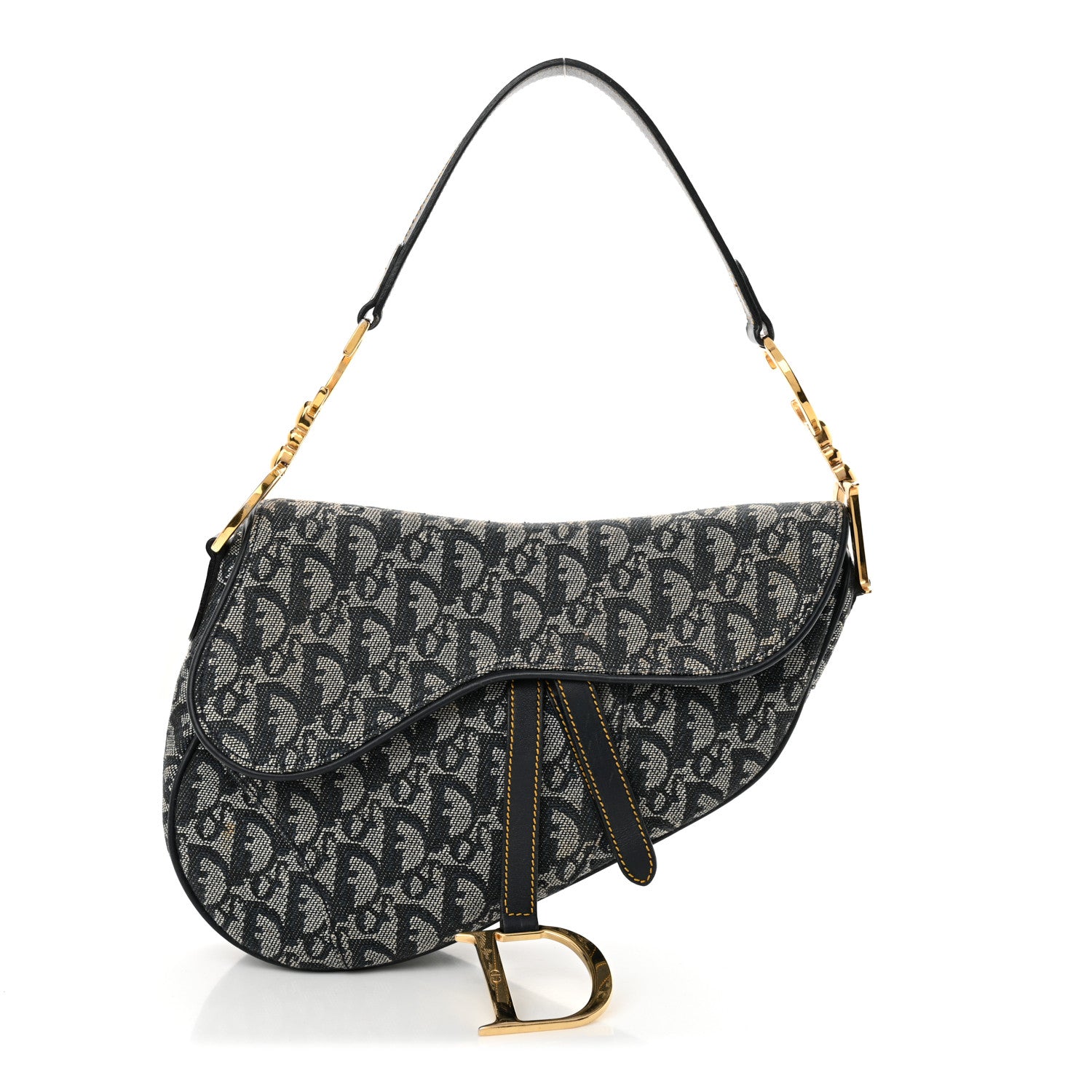 Christian Dior Monogram Saddle Bag Blue 1 of 15