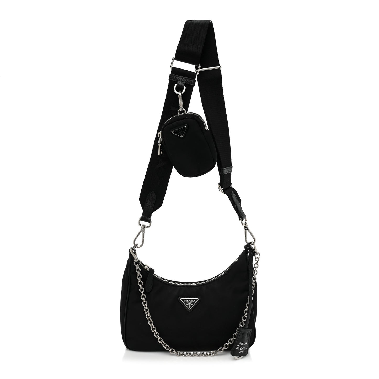 Nylon Re-Edition 2005 Shoulder Bag Black