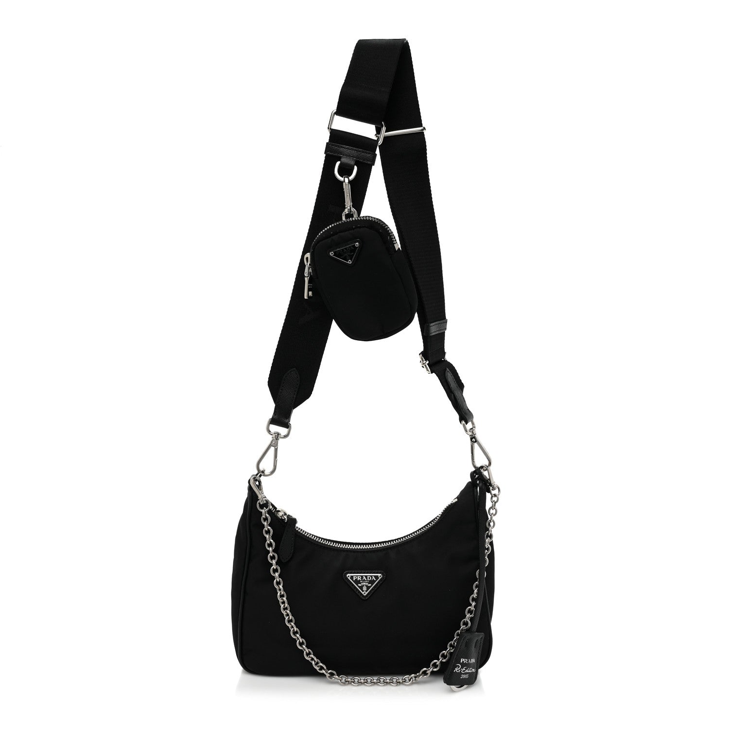 Prada Nylon Re-Edition 2005 Shoulder Bag Black 1 of 14
