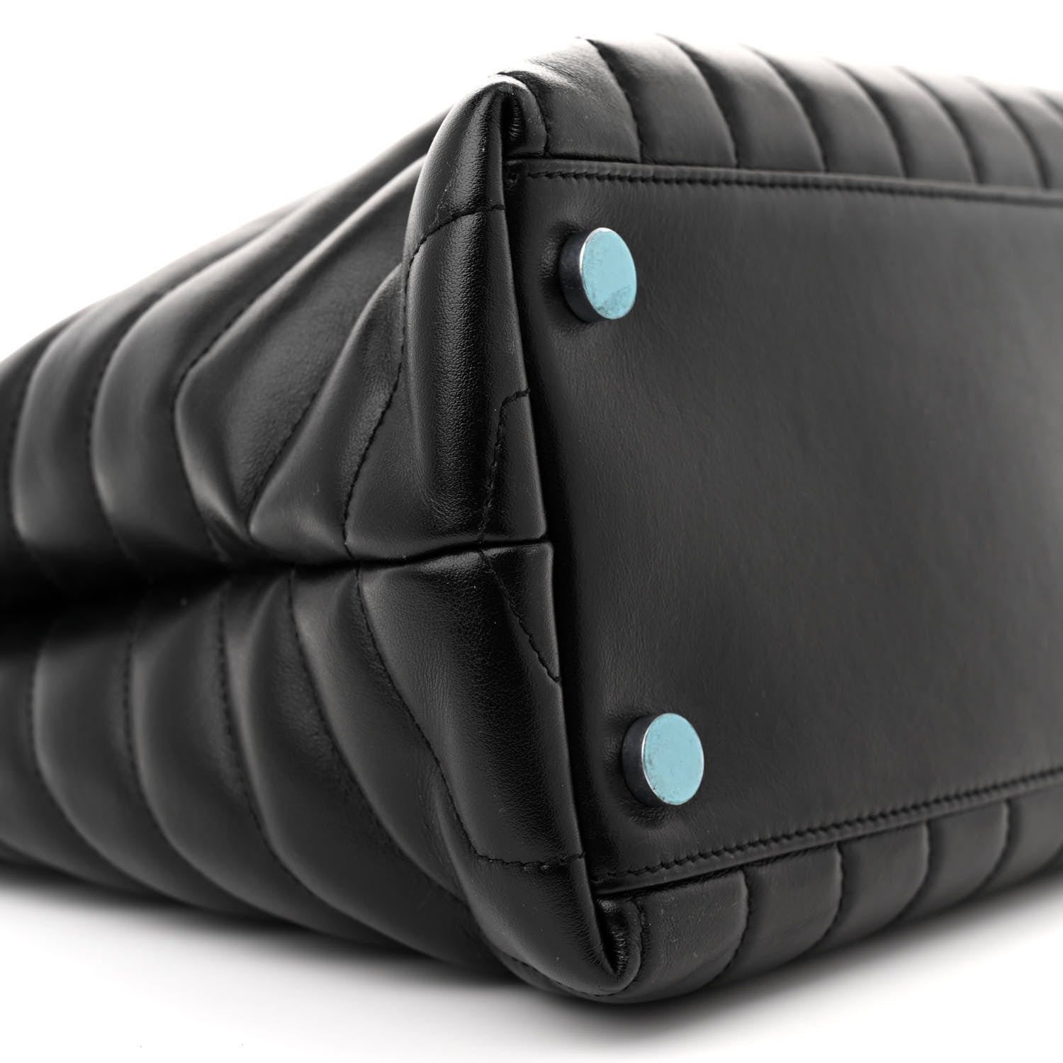 Saint Laurent Calfskin Y Quilted Monogram Large Loulou Shopper Black 9 of 10