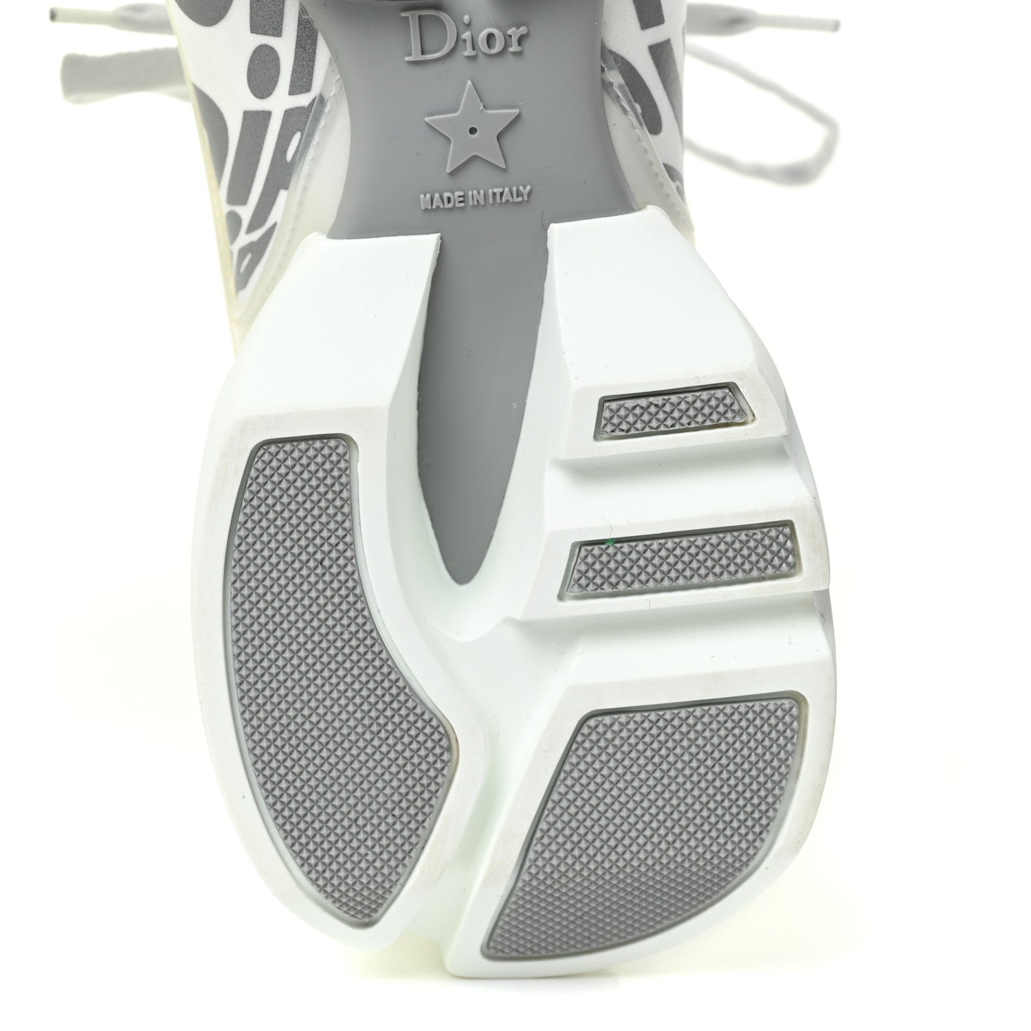 Christian Dior Neoprene Rubber Spatial Print Womens D-Connect Sneakers 38.5 White 10 of 15