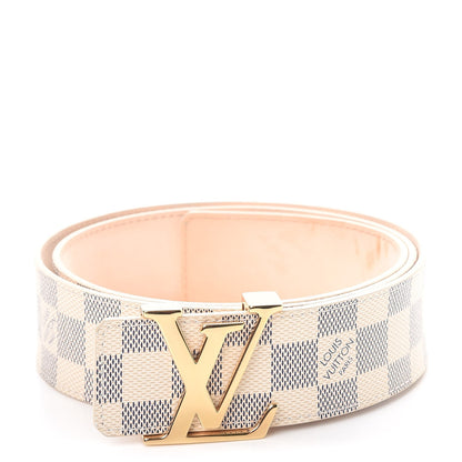 Louis Vuitton Damier Azur LV Initiales Belt 95 38 1 of 11